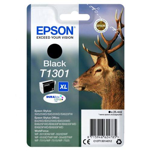 Epson T1301 Tintapatron Black 25,4ml