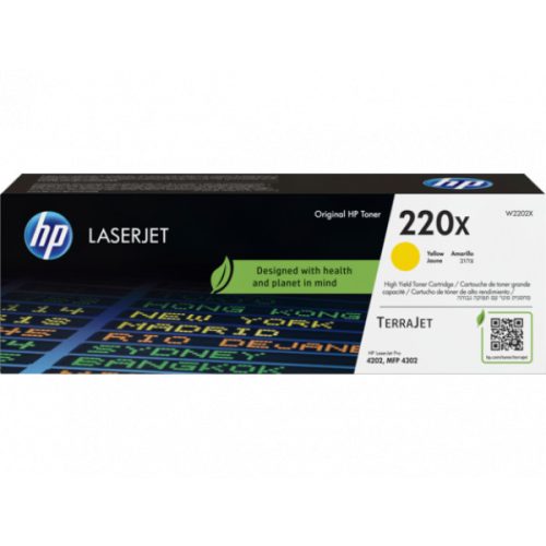 HP W2202X Toner Yellow 5.500 oldal kapacitás No.220X