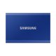 Samsung Külső SSD 2TB - MU-PC2T0H/WW (T7 external, kék, USB 3.2, 2TB)