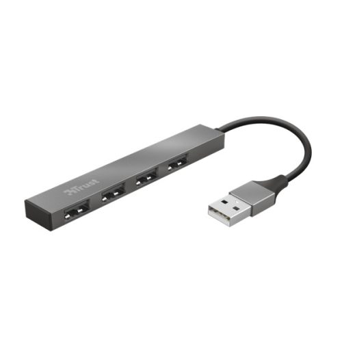 Trust USB Hub - Halyx mini (4port USB2.0; aluminium)