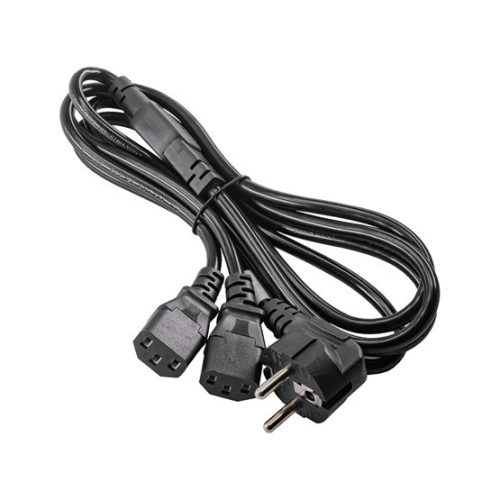 Akyga PC Power Cable Y-alakú splitter 1.8m AK-PC-04A