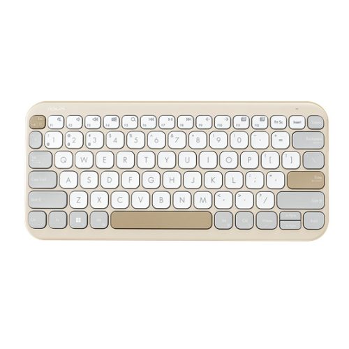 ASUS Marshmallow KW100 vezeték nélküli billentyűzet - HU layout - Oat Milk