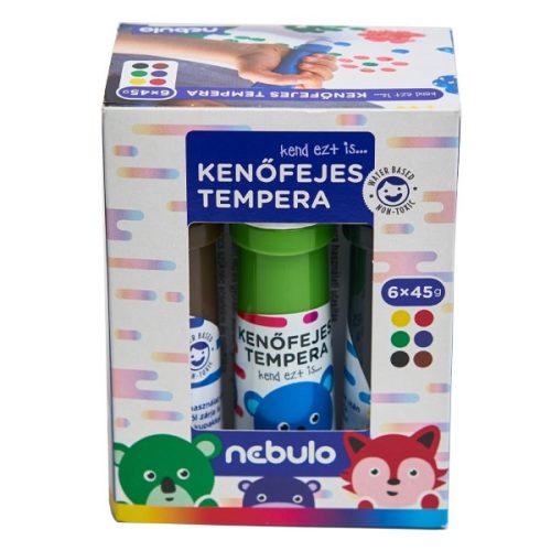 Tempera NEBULO kenőfejes 6 darabos 45 ml