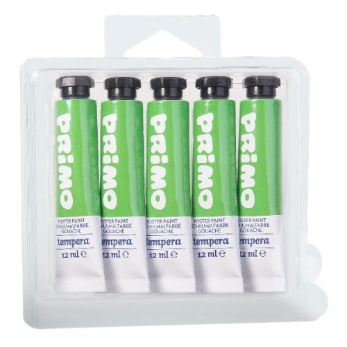 Tempera PRIMO középzöld 12 ml 5 darabos