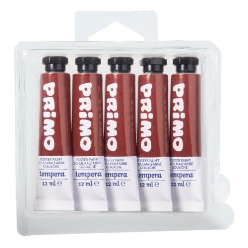 Tempera PRIMO barna 12 ml 5 darabos