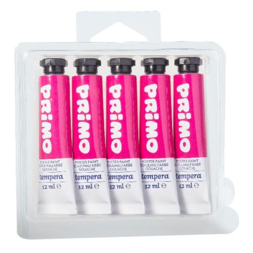 Tempera PRIMO magenta 12 ml 5 darabos